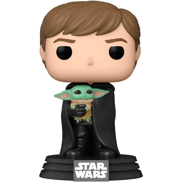 Funko POP! Star Wars - Luke With Grogu, Spielfigur