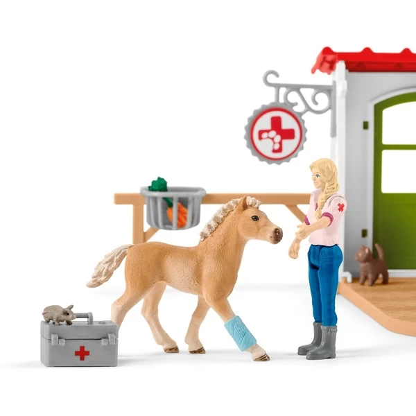Schleich Farm World Tierarzt-Praxis Mit Haustieren, Spielfigur – Bild 3