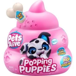 ZURU Pets Alive - Pooping Puppies Mops, Spielfigur